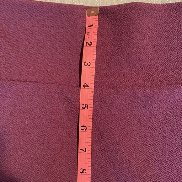 Lularoe purple hombre skirt size S, crepe texture, 24” long, waist 14” across - Picture 9 of 10